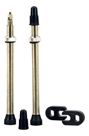 Par De Valvulas Tkx Tubeless 60mm. Base Conica. Bici