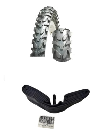 Cubierta + Camara De Valvula Gruesa Para Bicicleta Rodado 20
