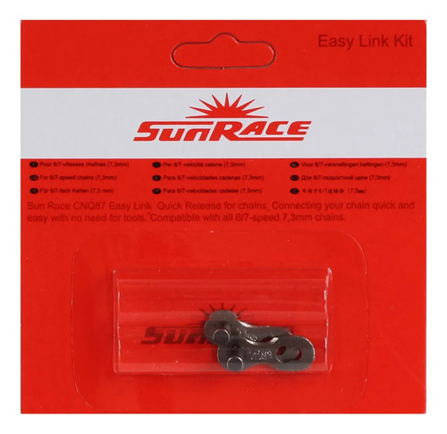 Union/eslabon De Cadena Rapido Sunrace 6/7/8 Vel. Bicicleta - Imagen 2