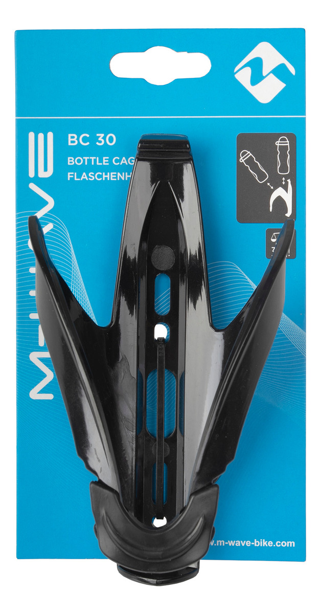 Porta Caramañola M-wave Policarbonato Negro 30grs -916 - Imagen 2
