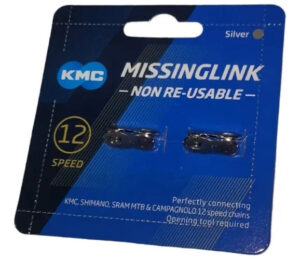 Union De Cadena Kmc P/ 12 Vels. 2 Piezas. Plateado. Bici
